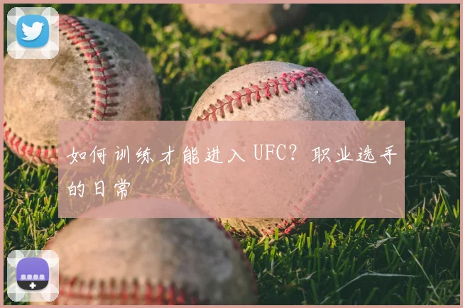 如何训练才能进入 UFC?职业选手的日常